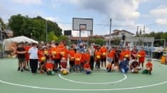 CASTELLAMONTE - Inaugurato il nuovo campo da pallacanestro in via Bianchetti - FOTO