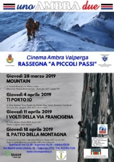 VALPERGA - All'Ambra la rassegna cinematografica «A piccoli passi»