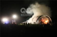 RIVAROLO CANAVESE - Incendio devasta un fienile - FOTO e VIDEO