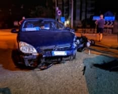 VALPERGA - Incidente stradale all'incrocio di via Mazzini: scooterista finisce in ospedale