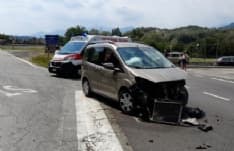 BALDISSERO CANAVESE - Scontro sulla provinciale, due ragazze ferite trasportate in ospedale - FOTO