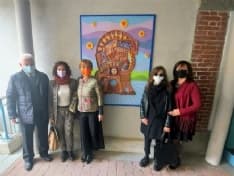 BUSANO - Inaugurato il pannello ceramico per i 1000 anni del paese - FOTO