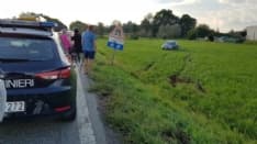 BARONE - Esce di strada e si ribalta: ferita una donna - FOTO