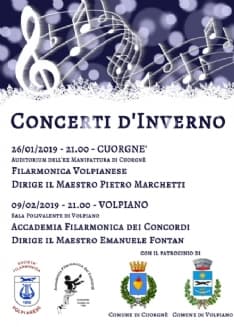 VOLPIANO-CUORGNE' - Concerti d'Inverno per le due filarmoniche