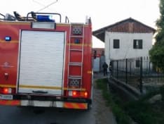 CASTELLAMONTE - Prende fuoco un camino a case Rantano - FOTO