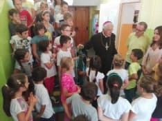 CUORGNE' - Visita del vescovo Cerrato alle scuole di Priacco e Salto - FOTO