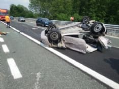 VOLPIANO - Violenta carambola sull'autostrada Torino-Aosta: due feriti al Giovanni Bosco - FOTO