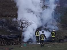 BALDISSERO-CUORGNE' - Doppio incendio e giornata di super lavoro per i vigili del fuoco - FOTO