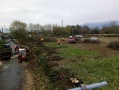 OGLIANICO - Intervento della Protezione Civile per la sicurezza - FOTO