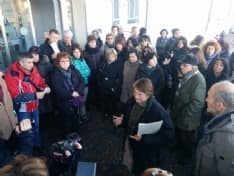 CUORGNE' - Un centinaio di manifestanti per l'ospedale - FOTO e VIDEO