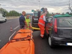 MAPPANO - Scontro sul raccordo Torino-Caselle: un ragazzo ferito - FOTO