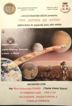 CASELLE - «Per Aspera ad Astra» con Maria Antonietta Perino di Thales Alenia Space