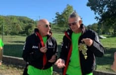STRAMBINO - Ciccio Graziani e Andrea Lucchetta ospiti d'eccezione alla camminata tra i vigneti - FOTO