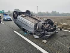 INCIDENTI A RAFFICA - Con la pioggia pomeriggio difficile sulla tangenziale di Torino - FOTO