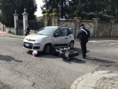 RIVAROLO CANAVESE - Brutto incidente in rotonda: ragazzo ferito elitrasportato al Cto - FOTO E VIDEO