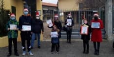 CUORGNE' - Commovente incontro dei ragazzi dell'oratorio di Priacco in visita alla Casa di Riposo Umberto I