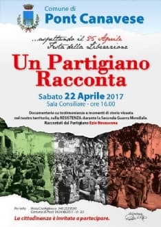 PONT CANAVESE - Il partigiano Ezio Novascone si racconta