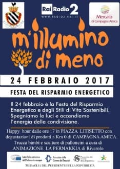 RIVAROLO - La città aderisce a M'illumino di meno