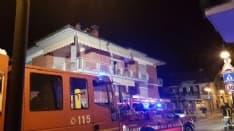 BOSCONERO - Incendio camino: provvidenziali i vigili del fuoco