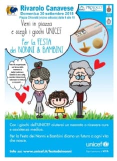 RIVAROLO - Festa dei nonni e dei bambini con Pro loco e Unicef