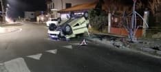 RIVAROLO CANAVESE - Incidente a Vesignano, auto ruote all'aria: due feriti - FOTO