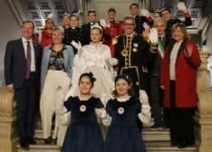 CHIVASSO - La corte del Carnevale ospite a palazzo Cisterna