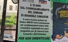 RIVAROLO CANAVESE - Anpi e Allea: manifesti a dieci anni dal commissariamento del Comune