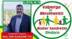 ELEZIONI VALPERGA - Vince Walter Sandretto: eletto sindaco dopo cinque anni di opposizione