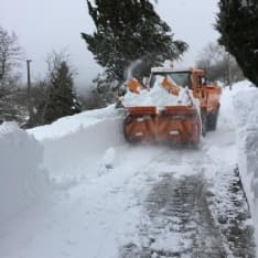 EMERGENZA NEVE - La turbina della Città metropolitana ad Arquata