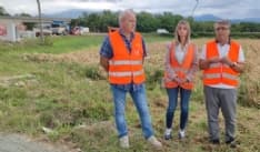 CASTELLAMONTE - Rotonda di Sant'Antonio, ruspe già al lavoro: sopralluogo di sindaco e vice - FOTO e VIDEO