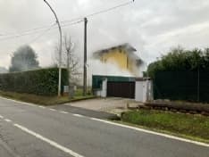 AGLIE' - Incendio in un garage di strada Bairo: intervento dei vigili del fuoco - FOTO