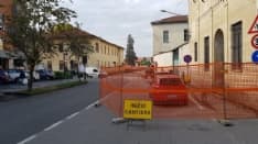 RIVAROLO - Chiude via San Francesco per i lavori alla vecchia scuola