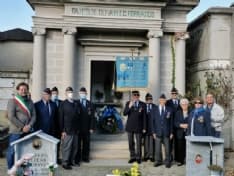 SAN MAURIZIO CANAVESE - Commemorato il primo Asso dell'aviazione italiana Luigi Olivari