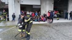 CUORGNE' - I giovani scout, vigili del fuoco per un giorno