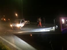 CUORGNE' - Scontro frontale in via Brigate Partigiane - FOTO