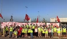 TORRAZZA - Sciopero addetti vigilanza davanti alla sede Amazon - VIDEO