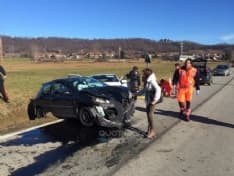AGLIE' - Scontro alla Gerbola: guardia medica dell'Asl ferita - FOTO