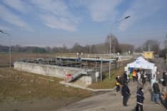 CHIVASSO - Taglio del nastro per il nuovo percolatodotto