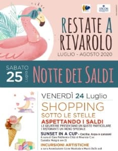 RIVAROLO CANAVESE - Shopping sotto le stelle aspettando i saldi