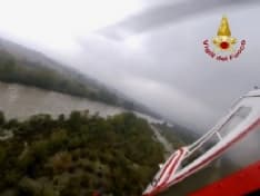 CHIVASSO - Pescatori salvati sul Po dai vigili del fuoco - VIDEO SOCCORSI