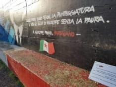MONTANARO - Sradicata la targa del murales dedicato a Prono