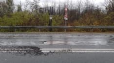 ALLERTA MALTEMPO - Strade groviera dopo la pioggia, crateri su diverse provinciali in tutto il Canavese