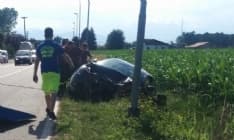 BOSCONERO - Auto contro camion: due ragazzi feriti - FOTO
