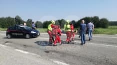 SAN GIORGIO - Incidente sulla Sp53. Due feriti trasportati in elisoccorso al Cto