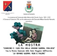 CANISCHIO - Il paese ricorda i caduti della Grande Guerra con una mostra