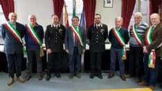 CASTELLAMONTE - I sindaci hanno salutato il maresciallo Domenico Franciullo - FOTO