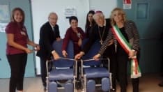 IVREA - Ospedale: Saitta in visita con Ardissone, vescovo e vicesindaco
