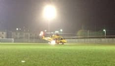 CASTELLAMONTE - Uomo colto da infarto: primo soccorso notturno con l'elicottero