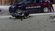 LOMBARDORE - Auto contro moto, ferito un sedicenne di Leini. Sulla vettura una donna positiva all'alcoltest - FOTO