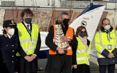 CASELLE - L'aeroporto ha accolto oggi la statua della Madonna di Loreto